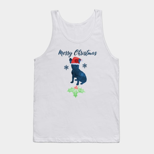 Christmas French Bulldog Tank Top by TheJollyMarten